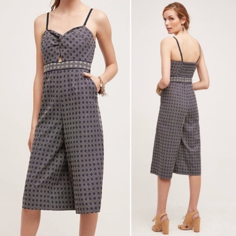 Elevenses Anthro Remy Cropped Wide Leg Jum…